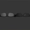 Black Sunglasses With Blue Temple Arms For Daily Wear And Outdoor Use