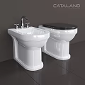 Modern White Ceramic Bathtub Design With Chrome Faucet And Smooth Surface