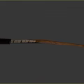 Classic Wooden Hockey Stick With Brown Wooden Construction And Vintage Design
