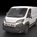 White FIAT Van With Modern Front Design And Black Bumper Details