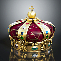 European-style crown crown crown crown home accessories 3d model