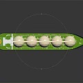 Realistic LNG Carrier Model With Spherical Tanks And Hull Design