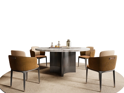 Minotti Miloti Restaurant Table Combination model