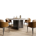 Minotti Miloti Restaurant Table Combination 3d model