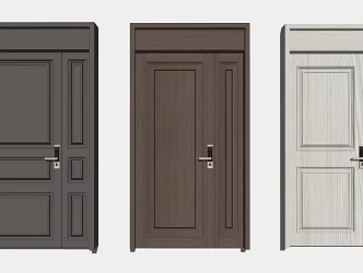 Modern security door 3d model
