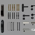 Modern Door Handles in Various Styles and Materials for Home Interior Design