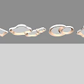 Modern Ceiling Lamp Round Ceiling Lamp Square Ceiling Lamp Bedroom Living Room Children's Room Simple Ceiling Lamp 3d model