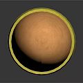 Shiny Metallic Bullet With Golden Copper Finish On Dark Reflective Surface