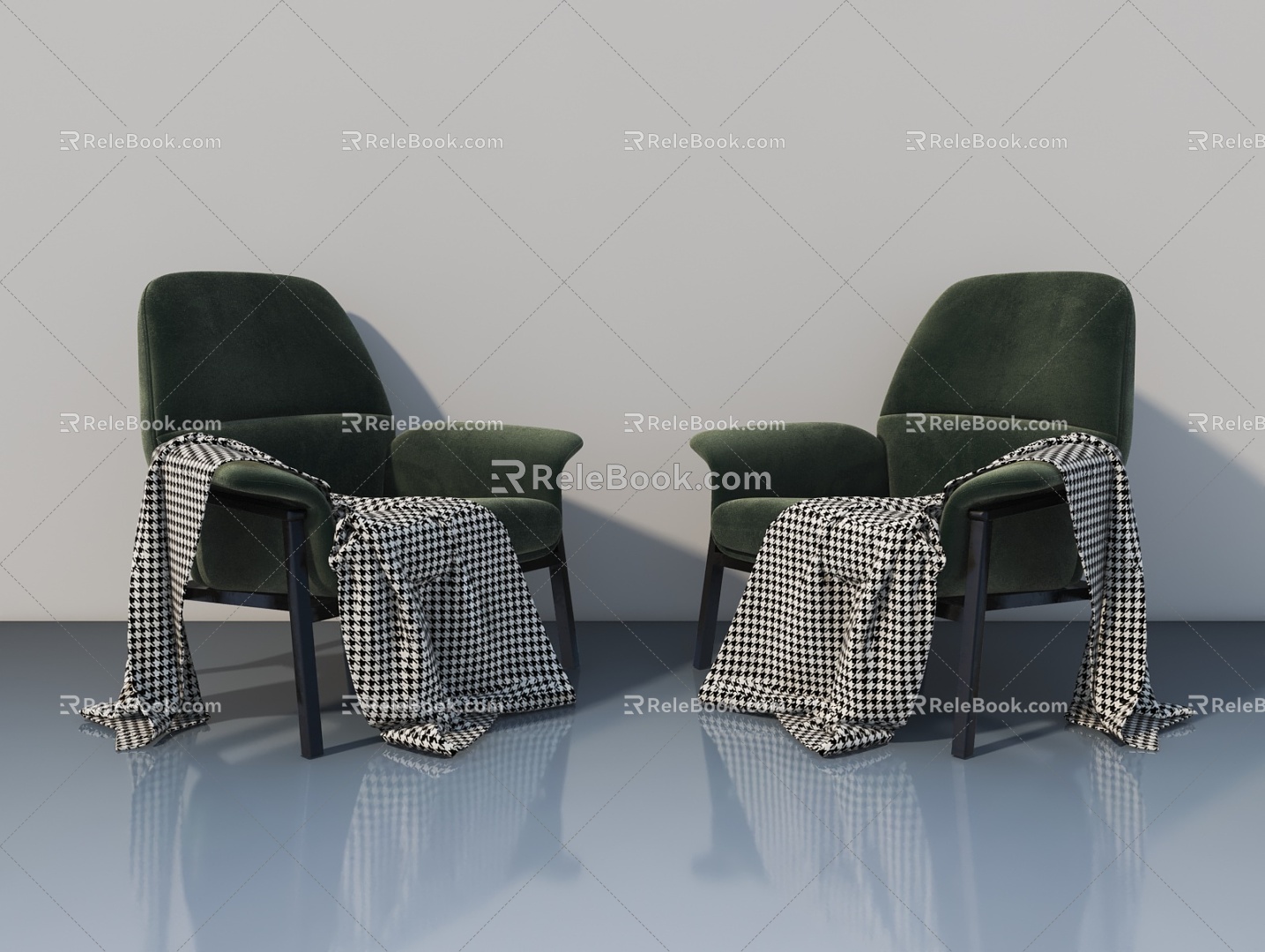 Sofa stool 3d model