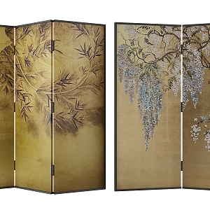 new chinese style screen 3d model