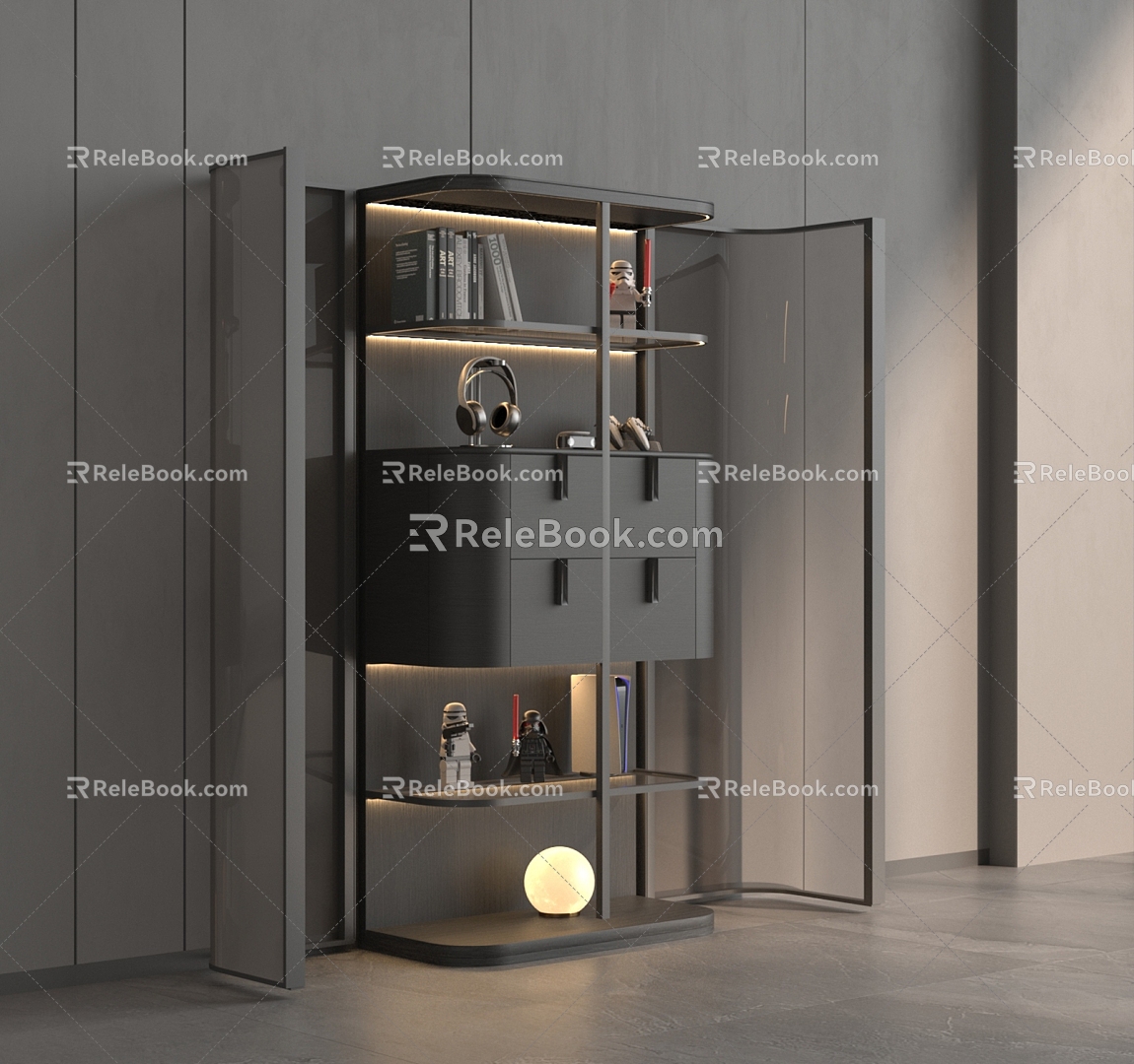 Modern Italian Handmade Cabinet 3d model