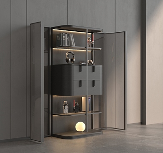 Modern Italian Handmade Cabinet 3d model