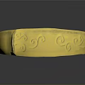 Shiny Gold Ring Featuring Decorative Carved Patterns As Daily Life Accessory