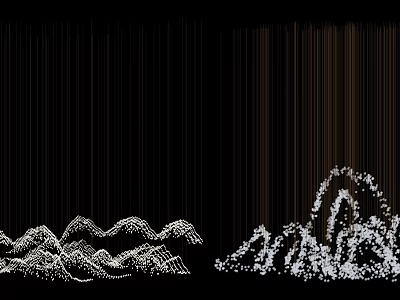 Modern Decorative Crystal Chandelier Lighting With Intricate Wavy Lines And Dot Patterns 3d model
