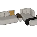 Modern Multiplayer Sofa 3d model