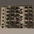 Multi Storey Residential Building Featuring Light Colored Exterior Balconies Air Conditioning Units And Windows