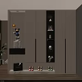 Modern Shoe Cabinet Interior Design With Storage Shelves Lighting And Decorative