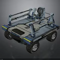 Space Exploration Lunar Rover With Mechanical Arms And Wheels For Planetary Missions