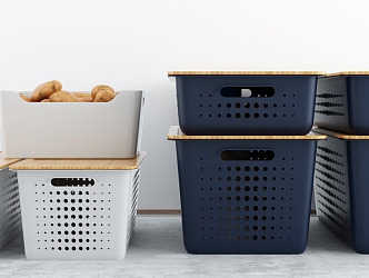 Modern Storage Basket Laundry Storage Basket 3d model