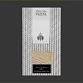Modern Italian Pasta Packaging Design With Striped Pattern And Product 3d model