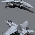 Modern Fighter Jet Close Up View With Cockpit Landing Gear And Weaponry Details 3d model