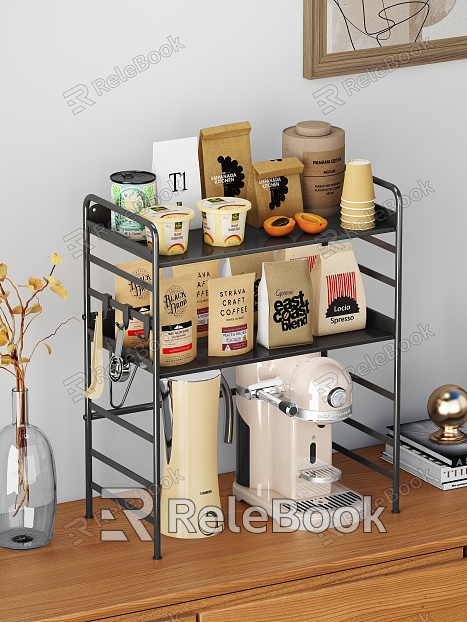 Tea Cup Storage Rack model