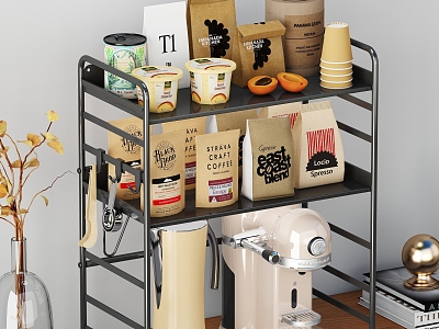 Tea Cup Storage Rack model