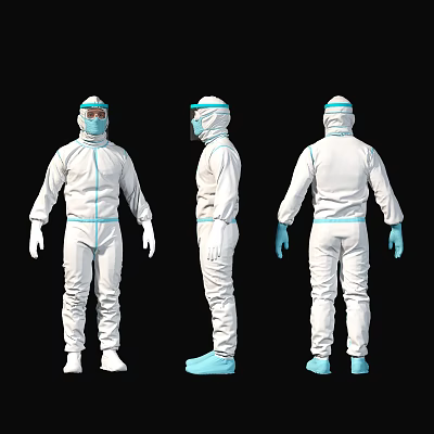 Protective Clothing Medical Doctor 3d model