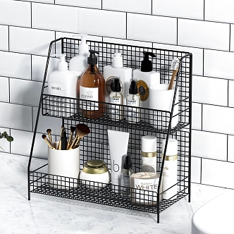 Modern Storage Rack Cosmetic Bathroom Rack 3d model