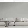 Modern double sofa 3d model