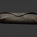 Brown Leather Eyeglass Case With Metal Clasp And Emblem Design