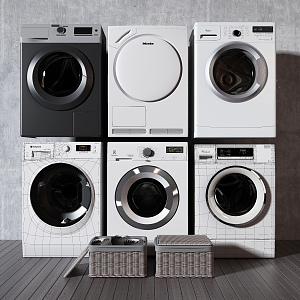 Modern washing machine 3d model