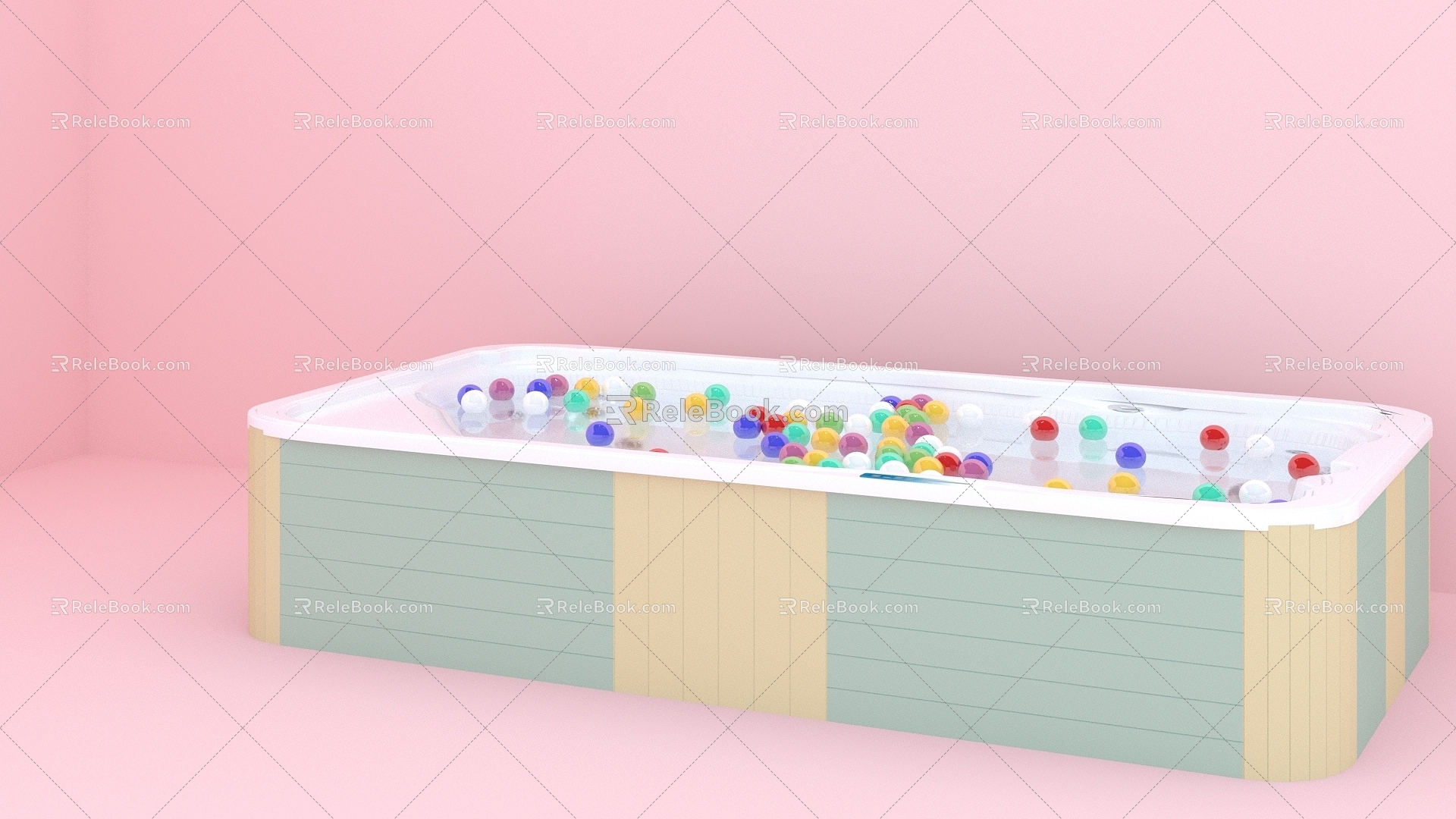 Modern Children's Pool 3d model