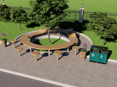 Landscape Seat 3d model