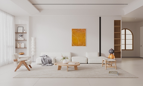 modern living room 3d model