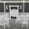 Rustic Country Dining Interior With Wooden Tables Chairs Barrels And Shutters