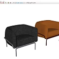 Single Sofa Single Chair Recliner Chair Leisure Chair Lazy Sofa Lazy Chair 3d model