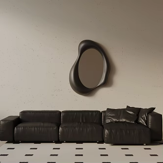 Modern three-seat sofa 3d model