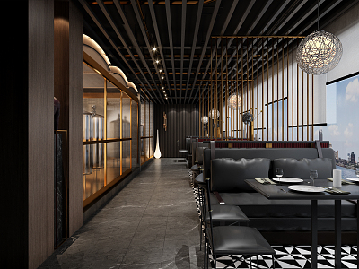 Modern Restaurant 3d model