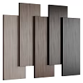 Wooden Panel Components In Various Colors Textures For Modern Interior Design