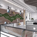 Modern Monitoring Room Interior With Control Desks Multiple Screens And Workstations
