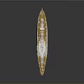 Detailed 3D Warship Model With Battleship Deck Turrets Masts And Flags
