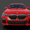 Red BMW SUV With Sporty Exterior Design And Sleek Body Lines