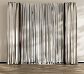 Curtain Window Screen 3d model