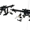 Realistic Military Action Figures With Weapons And Accessory Displays