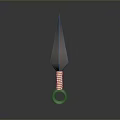 Tactical Weapon Featuring Pointed Metal Tip And Wrapped Handle With Circular Ring