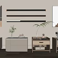 Bedside table ornaments 3d model