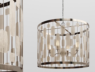 Modern chandelier metal crystal chandelier 3d model