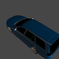 Blue JDM Sport Wagon With Black Rims And Modified Sporty Body Design