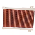 High Performance Automotive Radiator With White Frame Red Fins Cooling Component